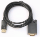 KÁBEL DISPLAYPORT 1.2V - VGA (APA-APA), 1.8M, FEKETE (CG607-1.8)